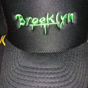 Black (Von Dutch style) Brooklyn Drip snapback